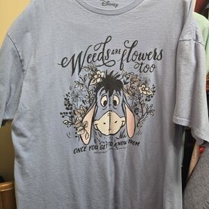 Disney Light Blue Eeyore Floral Tee